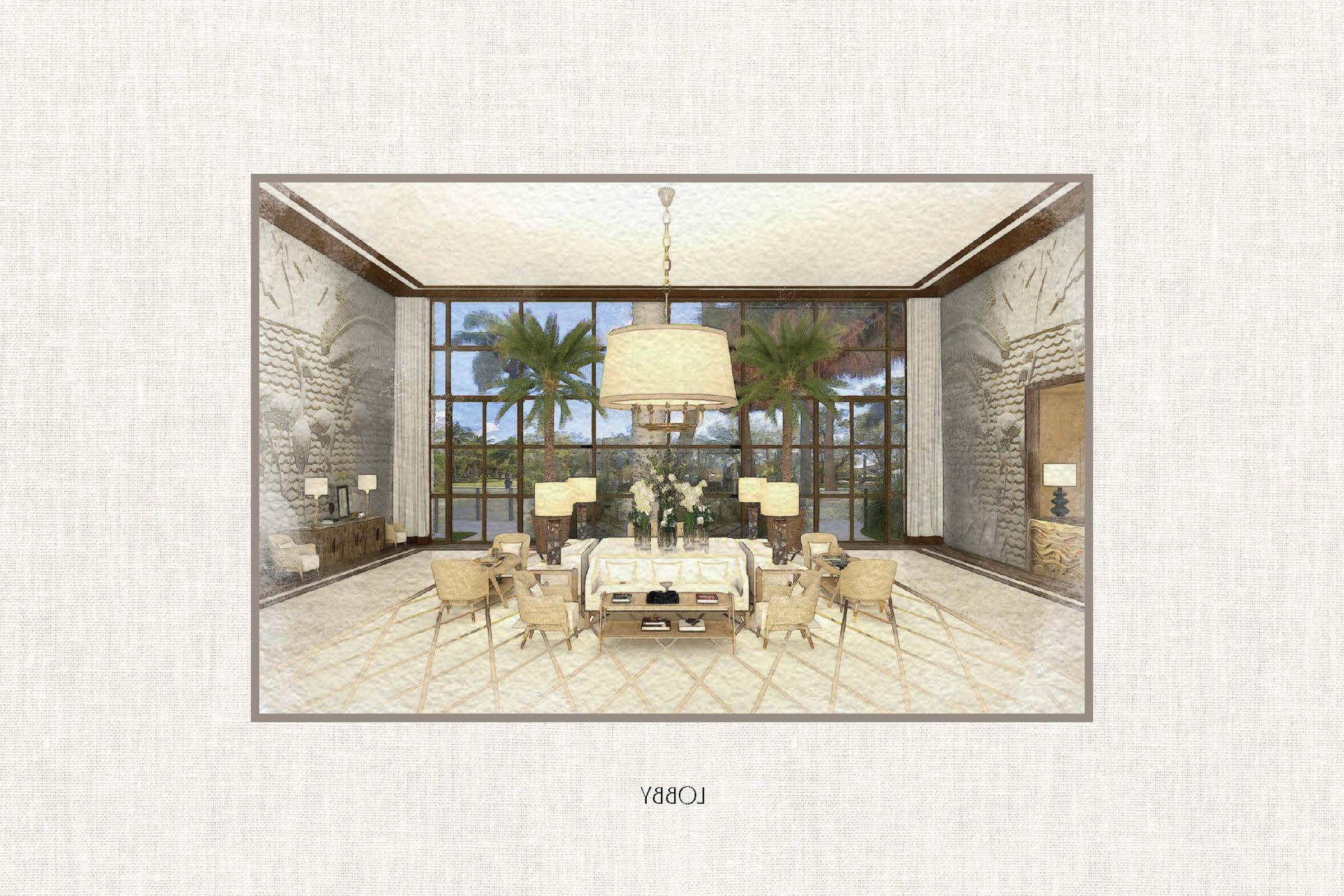 Four Seasons Residences in Coconut Grove - Lobby Rendering